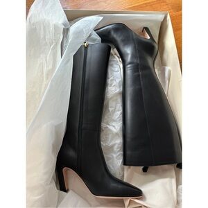 Bally Black Heeled Leather Boots NW